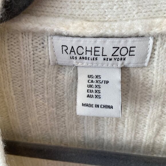 Vintage style Womens Argyle oversized crop Cardigan Sweater V-Neck Button-Up XS - Picture 9 of 16